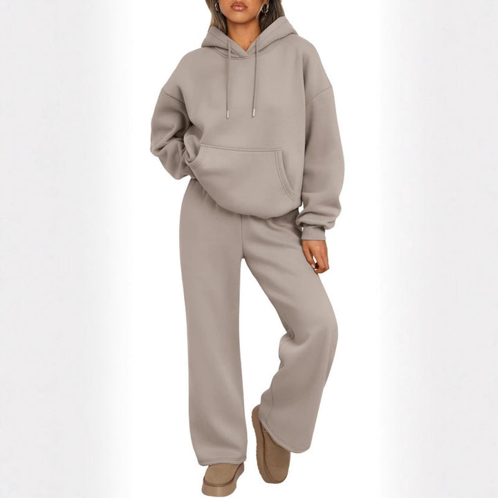 Damen Sweatanzug mit lässigem Schnitt und praktischen Taschen Drune