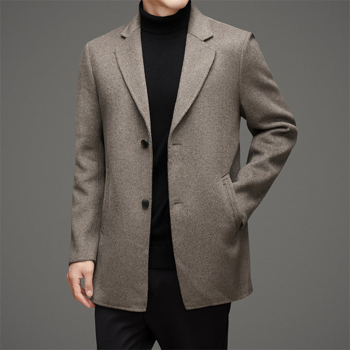 Herren Chic Eleganter Wollmantel Drune