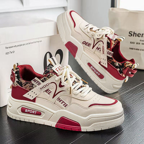 Damen Sportliche Chunky Sneakers mit atmungsaktiver Oberflächenstruktur und dämpfenden Elementen Drune