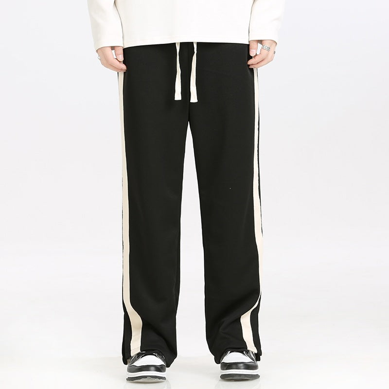 Herren Sportliche Freizeithose mit Streifen Drune
