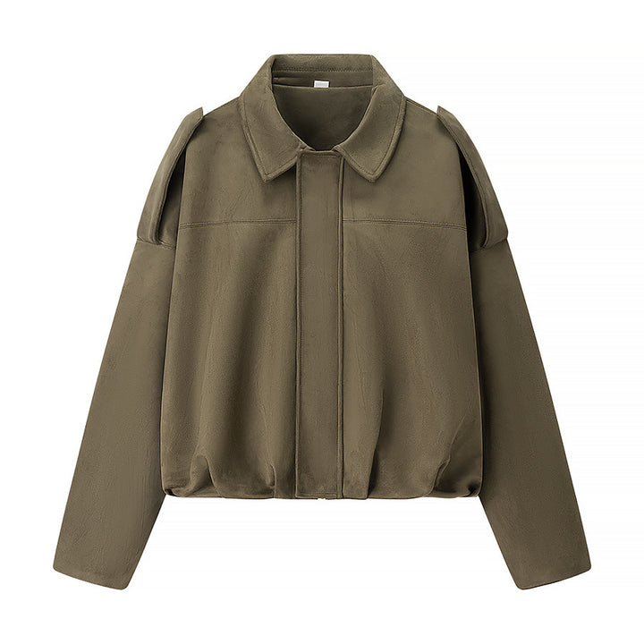 Damen cropped Übergangsjacke mit modernen Details und lässiger Passform Drune
