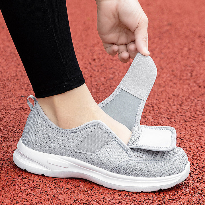 Unisex nan atmungsaktive Komfort-Halbschuh mit Klettverschluss und ergonomischer Dämpfung Drune