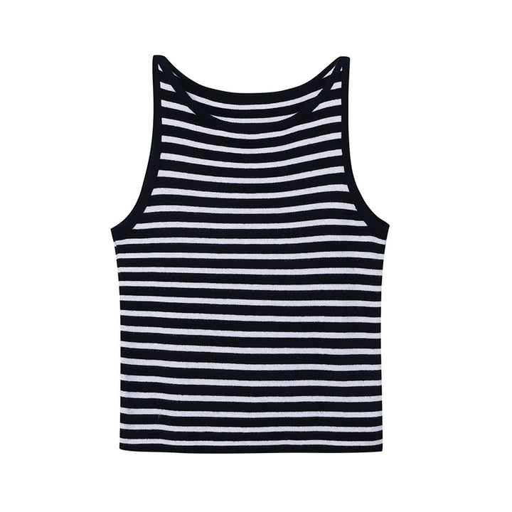 Damen lässiges Oberteil mit gestreiftem Design und elegantem Schnitt Drune