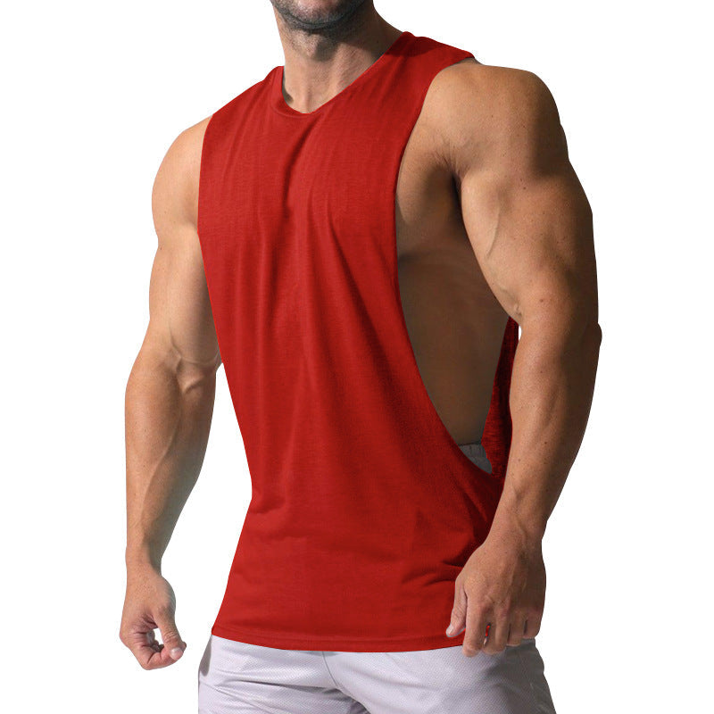 Herren nan Muskelshirt mit extra tiefen Armöffnungen und atmungsaktivem Baumwollmix Drune