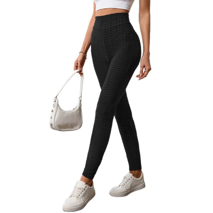 Damen Hochtaillierte Sportleggings mit strukturierter Oberfläche Drune