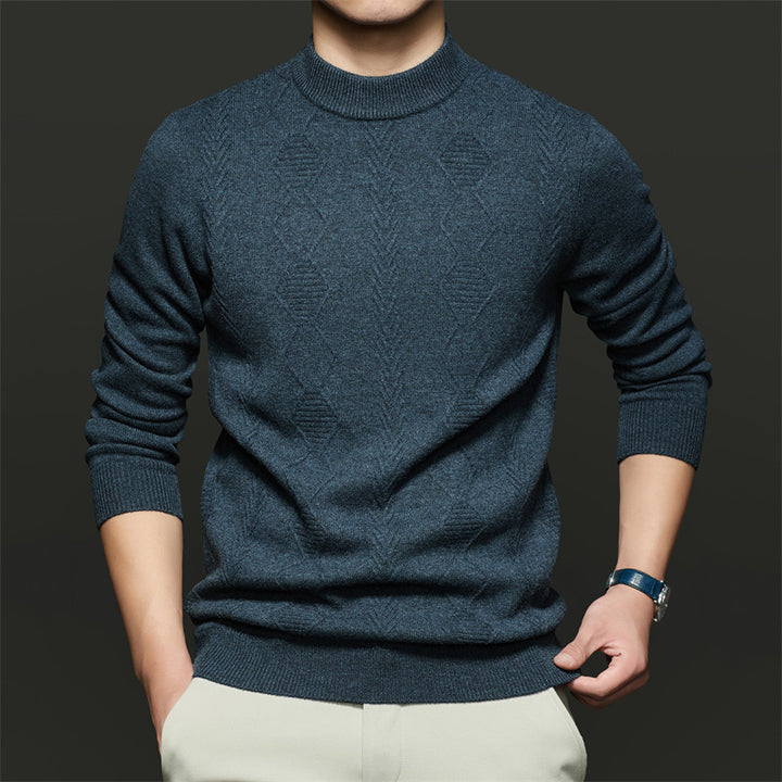 Herren Feinstrickpullover mit modernem Strukturmuster Drune