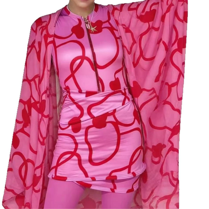 Damen modischer Bademantel mit weitem Cut Drune