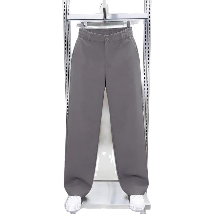 Herren Weite Twillhose mit hohem Bund, elastischem Rückenbund und geradem Bein Drune