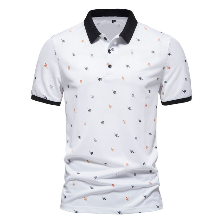 Stylisches Kurzarm-Poloshirt mit Print für Herren Drune