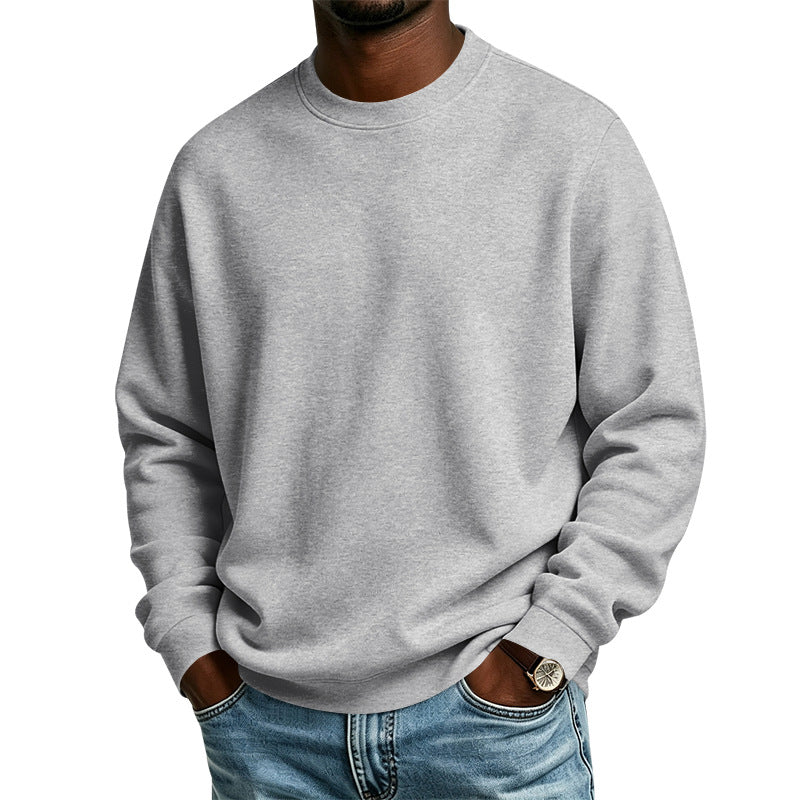 Herren Oversize-Sweatshirt mit Rundhalsausschnitt, weicher French-Terry und Rippbündchen Drune