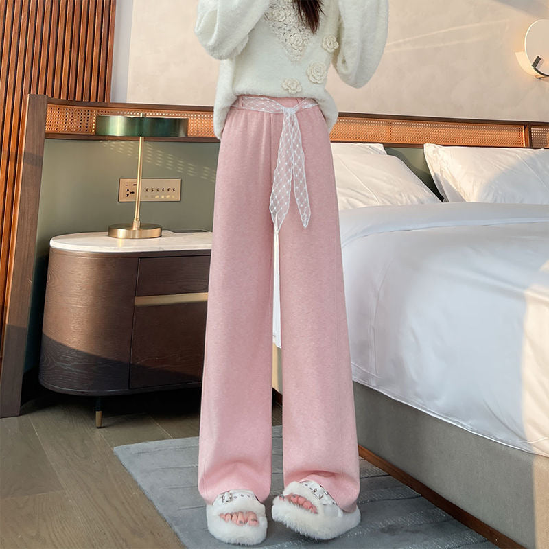 Damen Bequeme Oversized Stoffhose Drune