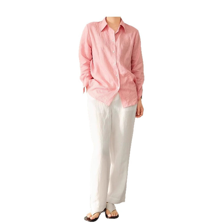 Damen Elegante gestreifte Bluse Drune