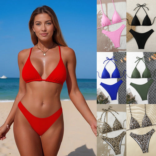Damen Triangel-Bikini mit hohem Beinausschnitt Drune