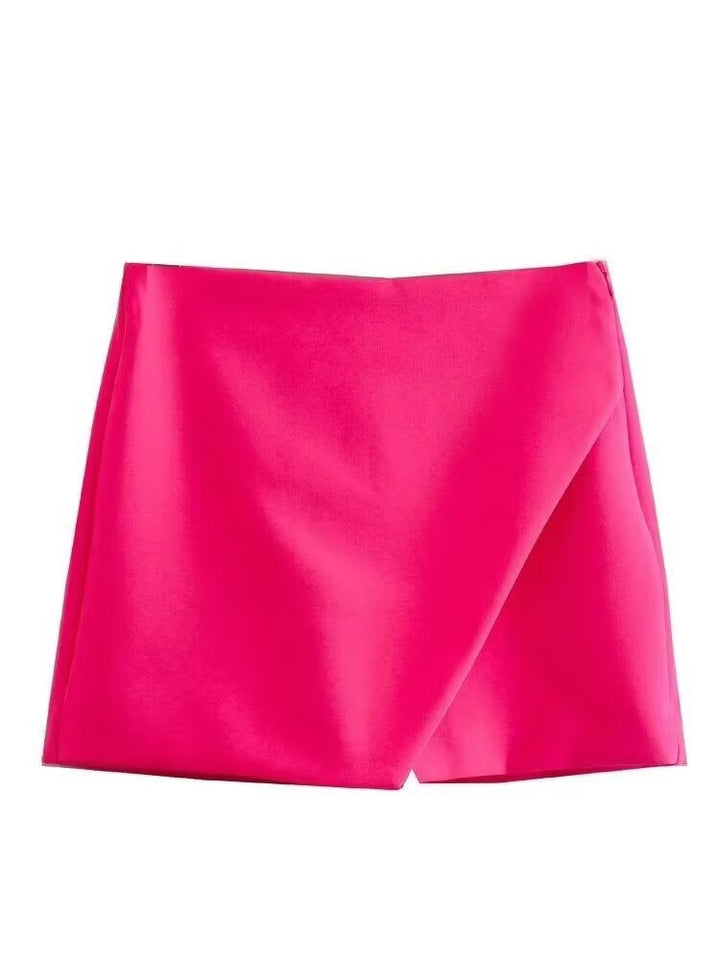 Damen modische Wickel-Shorts aus hochwertigem, elastischem Material Drune
