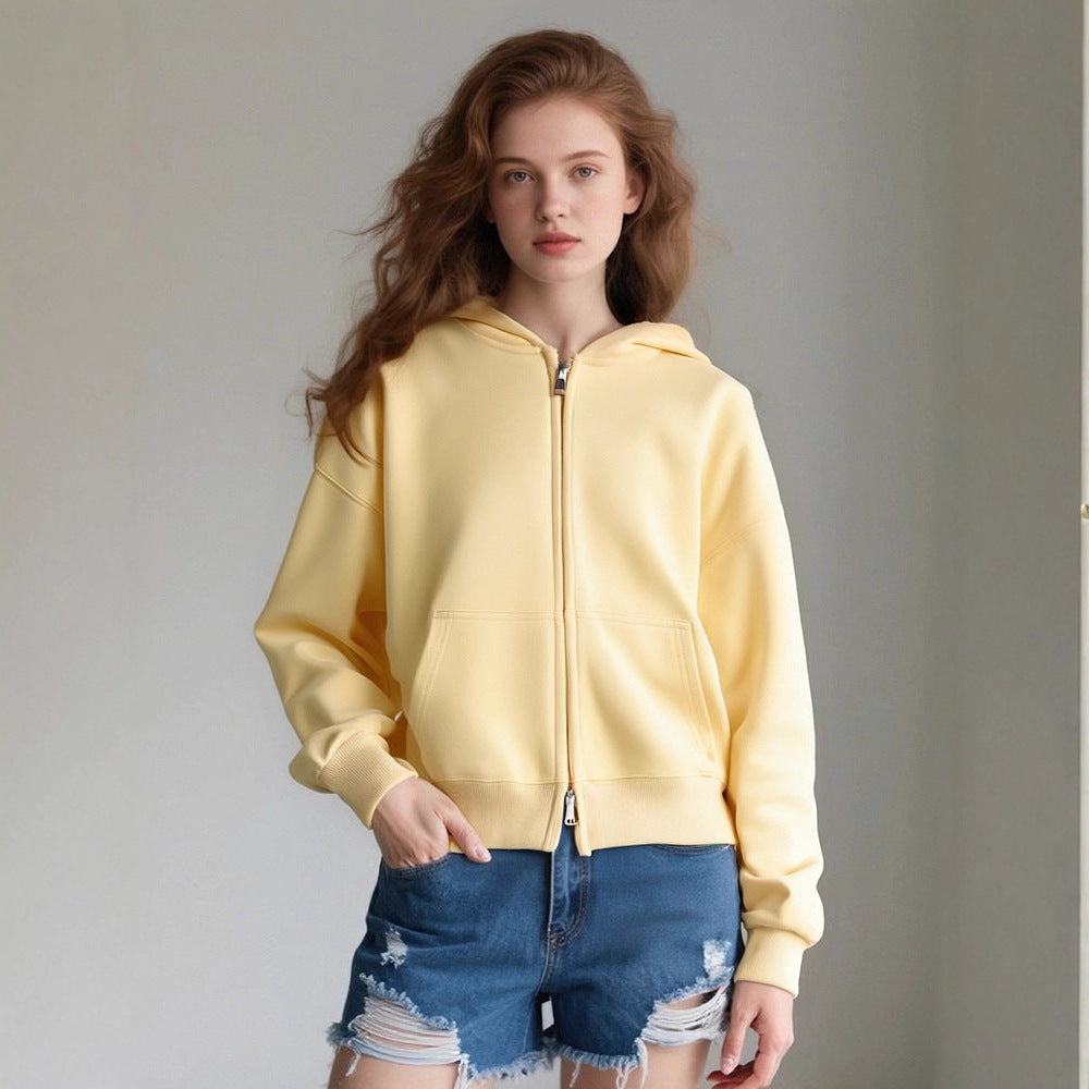 Damen weiche Kapuzenjacke Drune