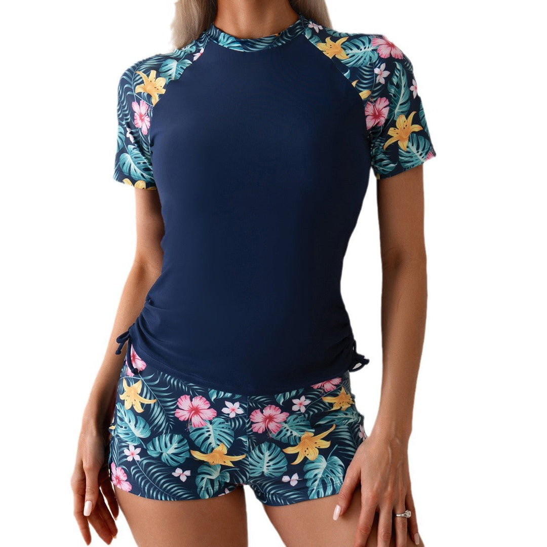 Damen Surf- und Sportanzug mit floralen Akzenten Drune