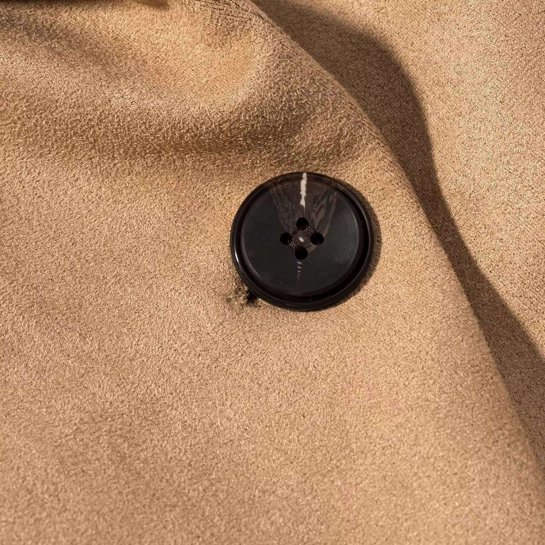 Damen Oversize-Veloursblazer mit Schalkragen, Ein-Knopf‑Verschluss und aufgesetzten Taschen Drune