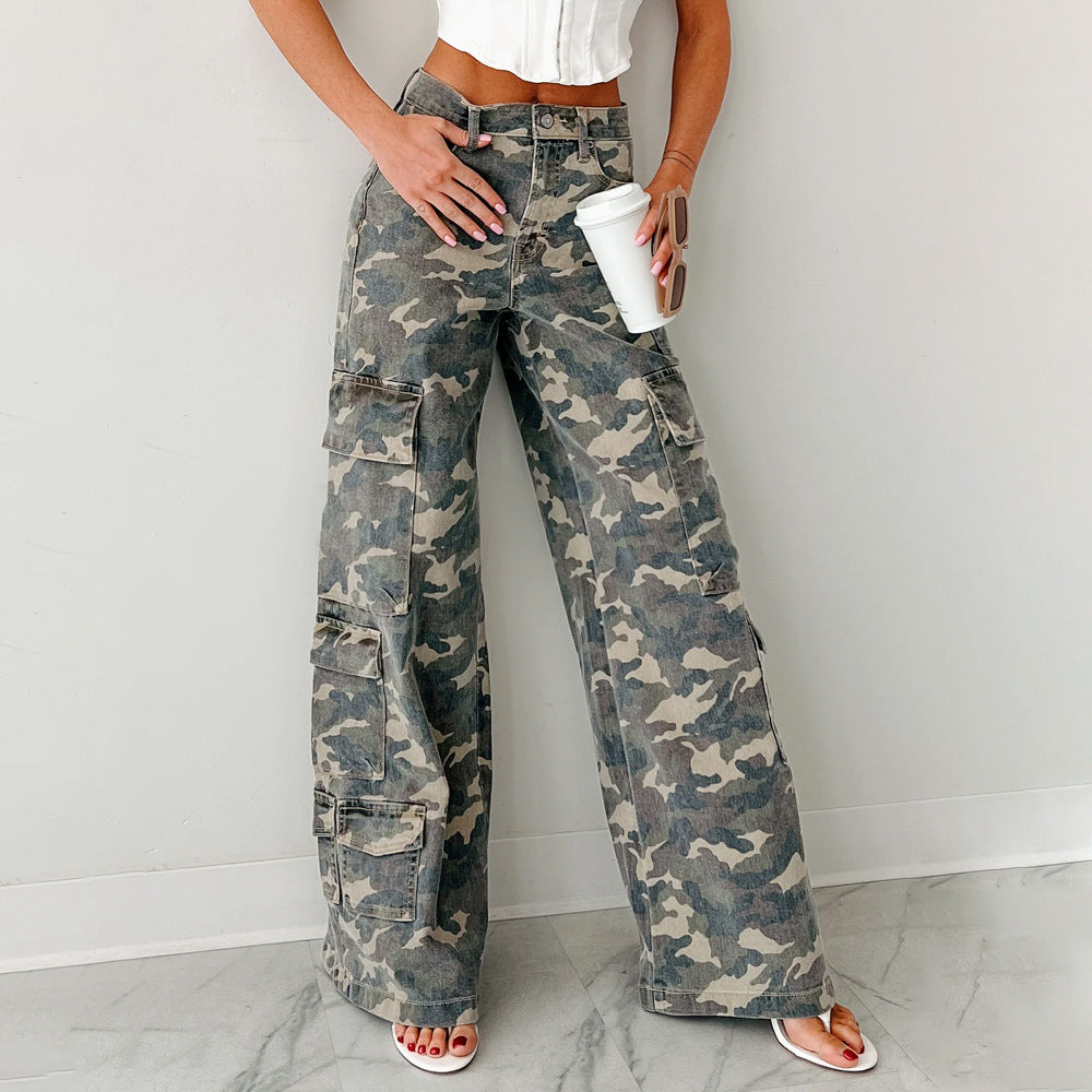 Damen Cargo-Hose mit weitem Schnitt Drune