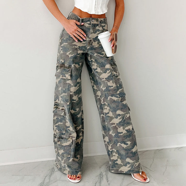 Damen Cargo-Hose mit weitem Schnitt Drune