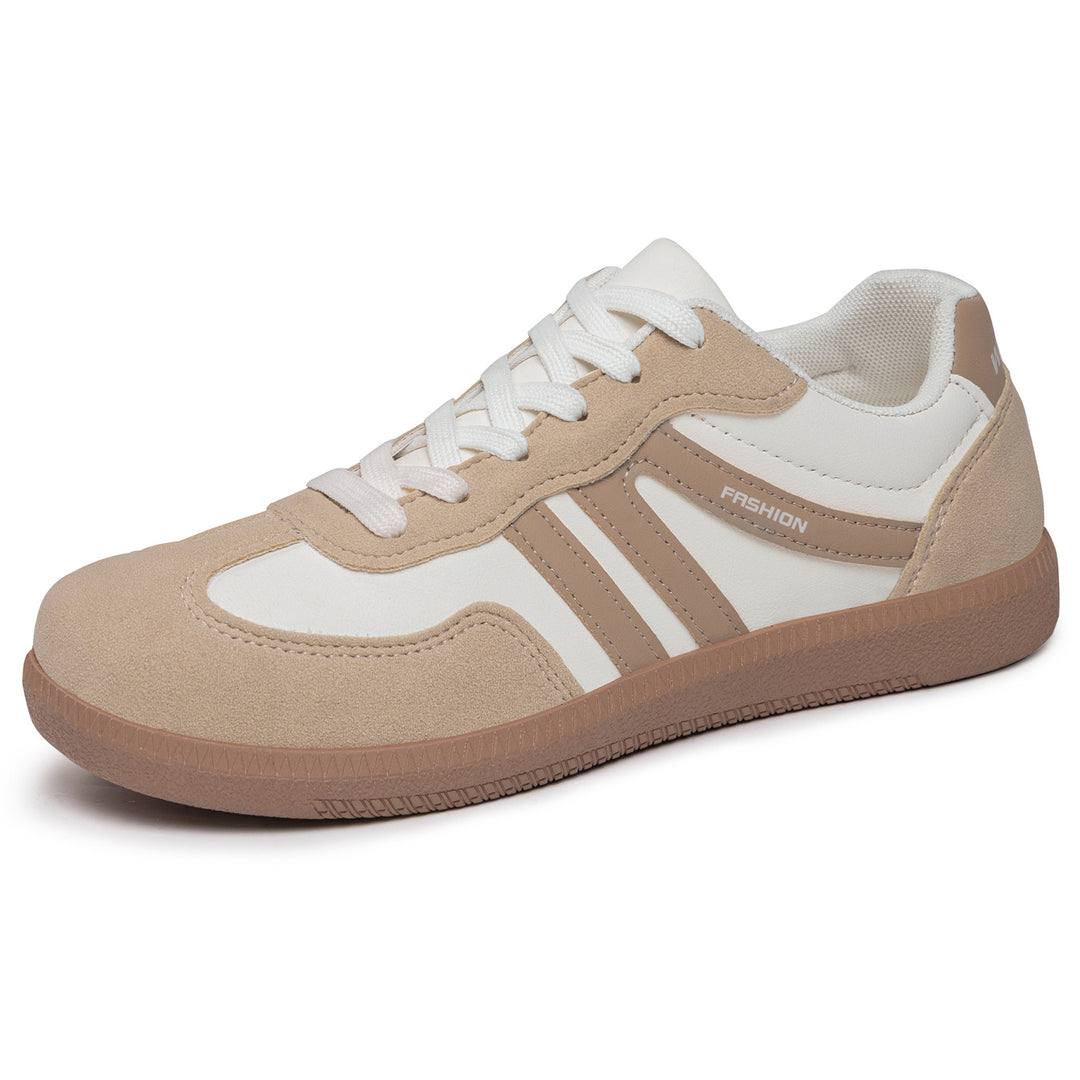 Damen nan retro-inspirierter Low-Top Sneaker mit Velours- und Synthetikbesatz Drune