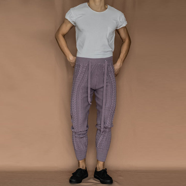 Herren Kabelstrick-Jogginghose mit Tunnelzug Drune