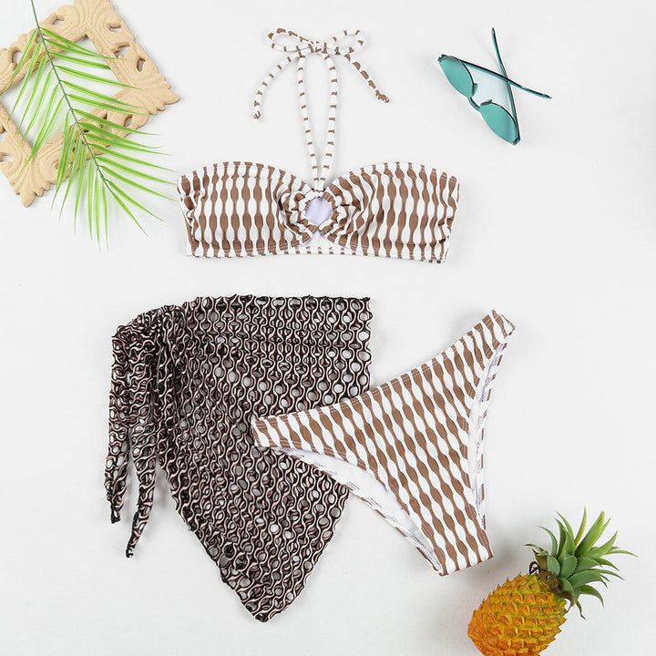 Damen Bikini-Set mit stylischem Wickeltuch Drune