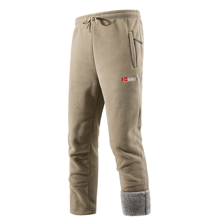 Herren Thermo‑Fleecehose mit hochfloriger Sherpa‑Innenfütterung und Reißverschlusstaschen Drune