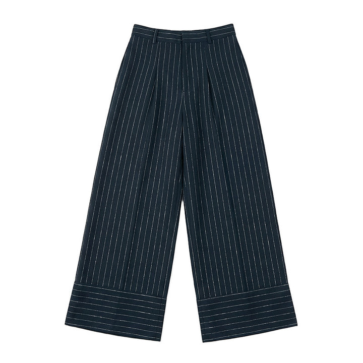 Damen Weite Streifenhose Drune