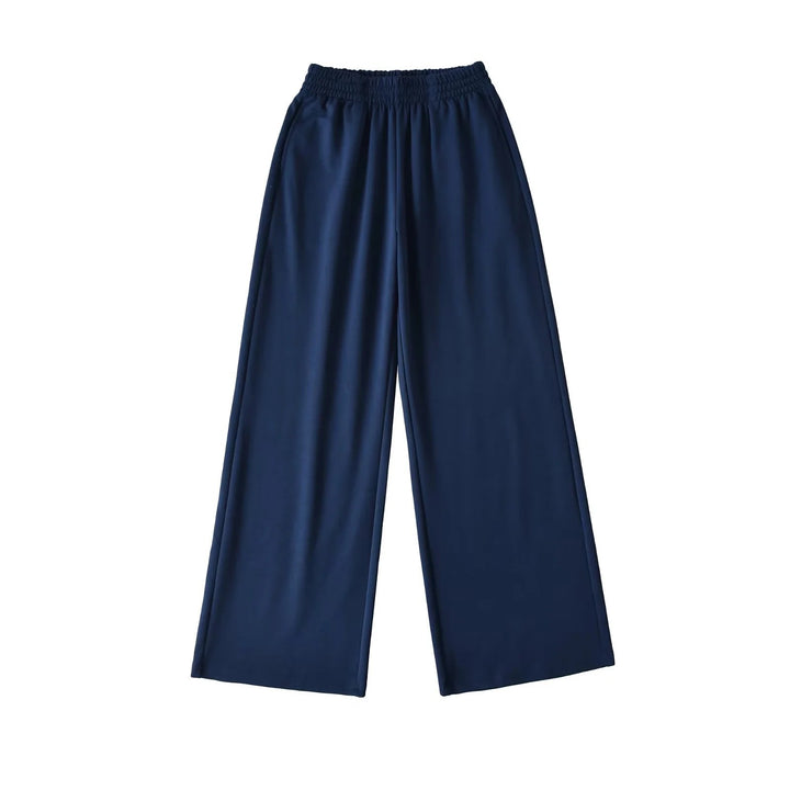 Damen weite Jersey-Hose mit elastischem Bund Drune