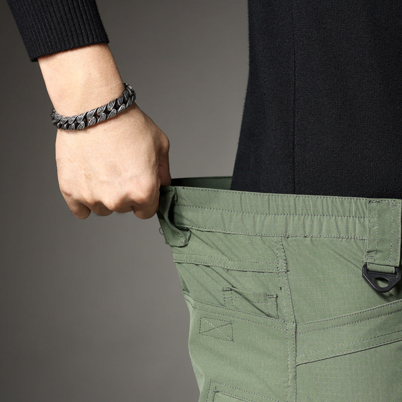 Herren Trekking‑Cargohose mit Knieverstärkung, multifunktionalen Taschen und geradem Schnitt Drune