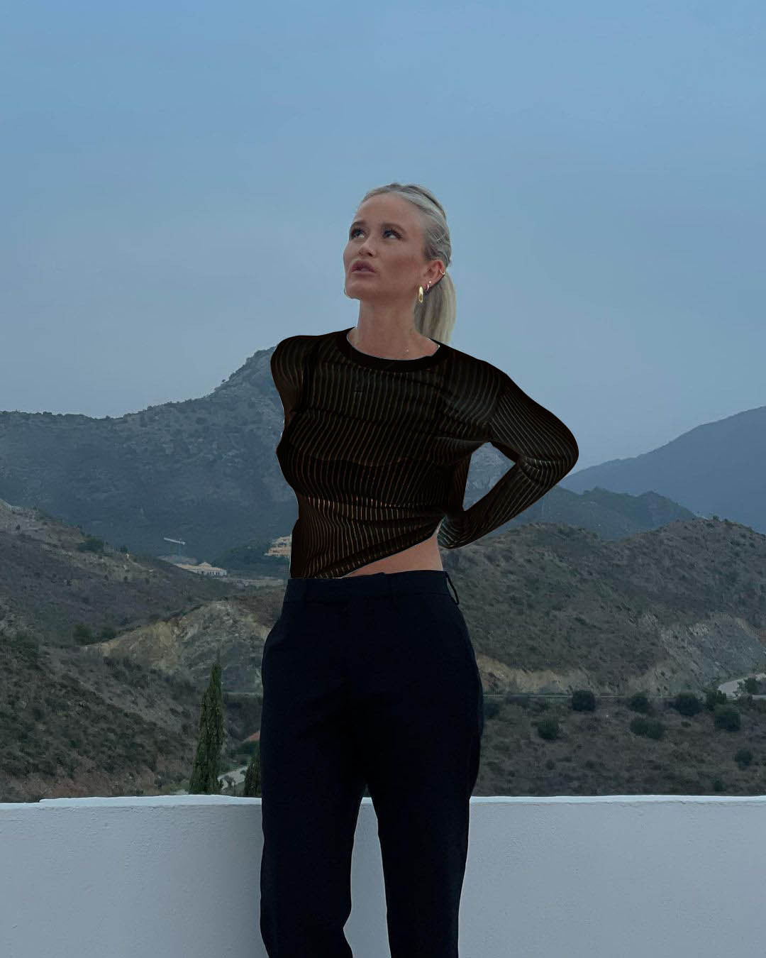 Damen Longsleeve Oberteil Drune