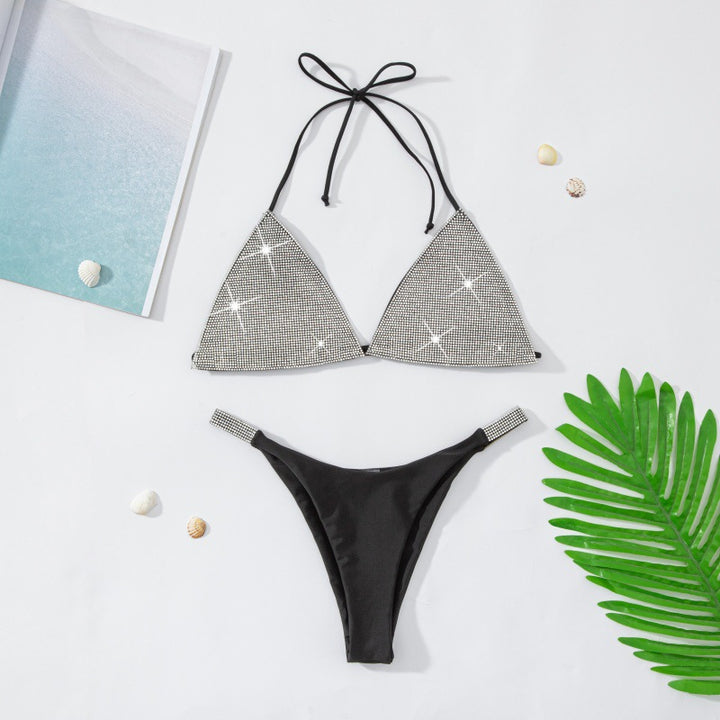 Damen Bikini-Unterteil mit funkelnden Strassdetails Drune