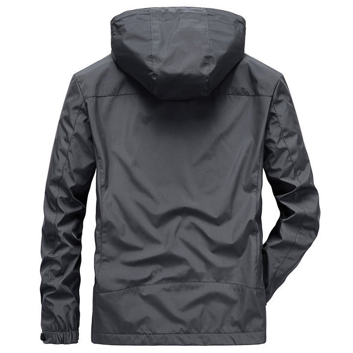 Herren Wasserfeste Softshelljacke mit Kapuze und Fleecefutter, winddicht und atmungsaktiv Drune