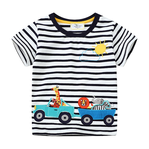 Jungen T-Shirt mit kreativem Safari-Motiv Drune