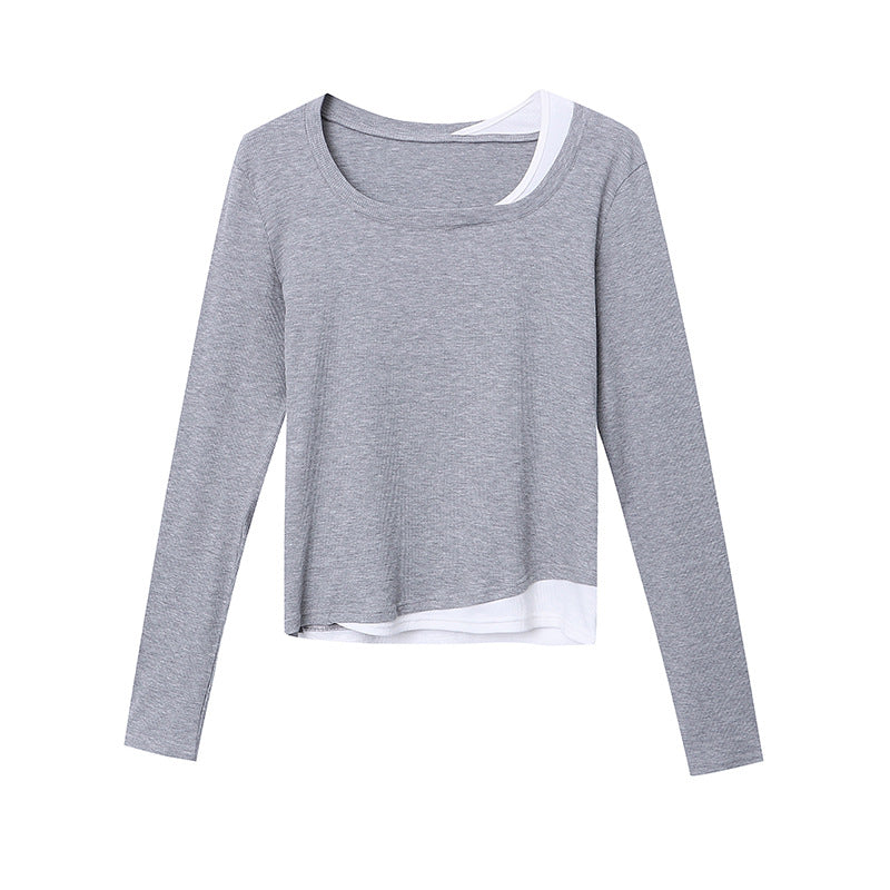 Damen modisches Langarmshirt mit modernem Schnitt Drune