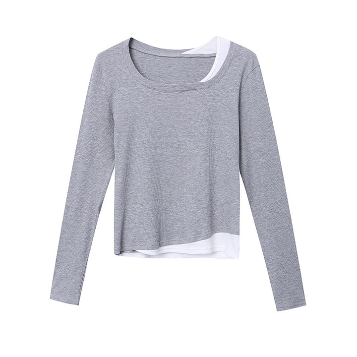 Damen modisches Langarmshirt mit modernem Schnitt Drune