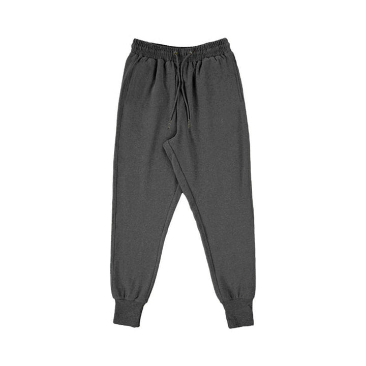 Unisex nan Jogginghose mit tiefem Schritt, elastischem Tunnelzugbund und gerippten Bündchen Drune