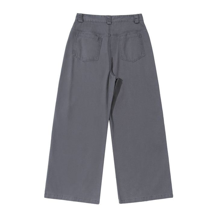 Damen High‑Waist Cargoculotte mit geraden Panelnähten Drune