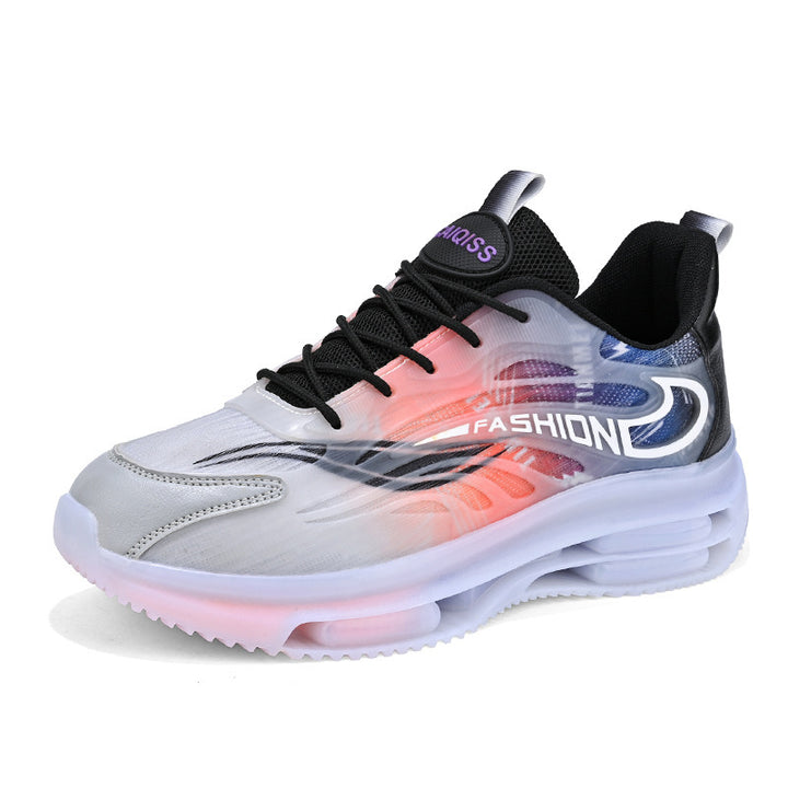 Herren sportlicher Luftkammersneaker mit transparentem TPU-Obermaterial, sichtbarer Luftkapsel und stoßdämpfender Plateausohle Drune