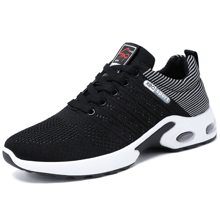 Herren nan atmungsaktive leichte Strick-Sneaker mit Luftkissen und rutschfester Laufsohle Drune