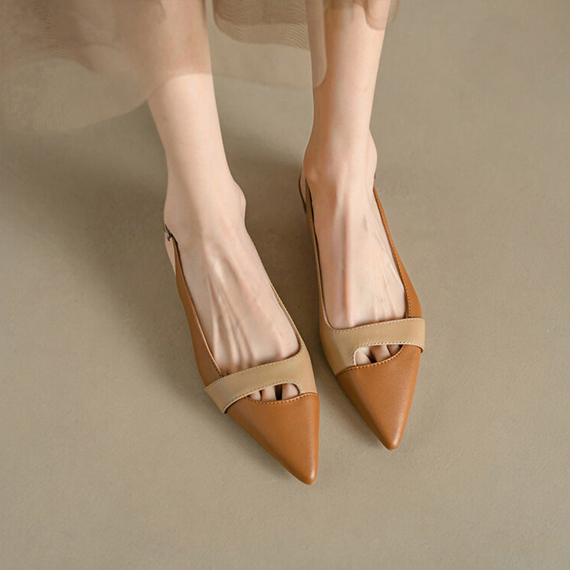 Damen Slingback-Pumps mit spitzem Zehendesign und eleganter Riemchenführung Drune