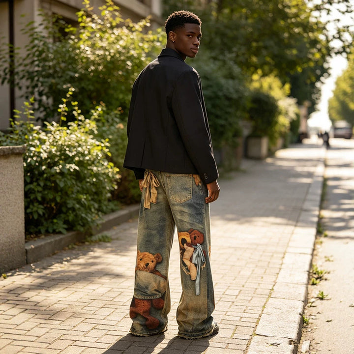 Damen Trendige Freizeitjeans Drune