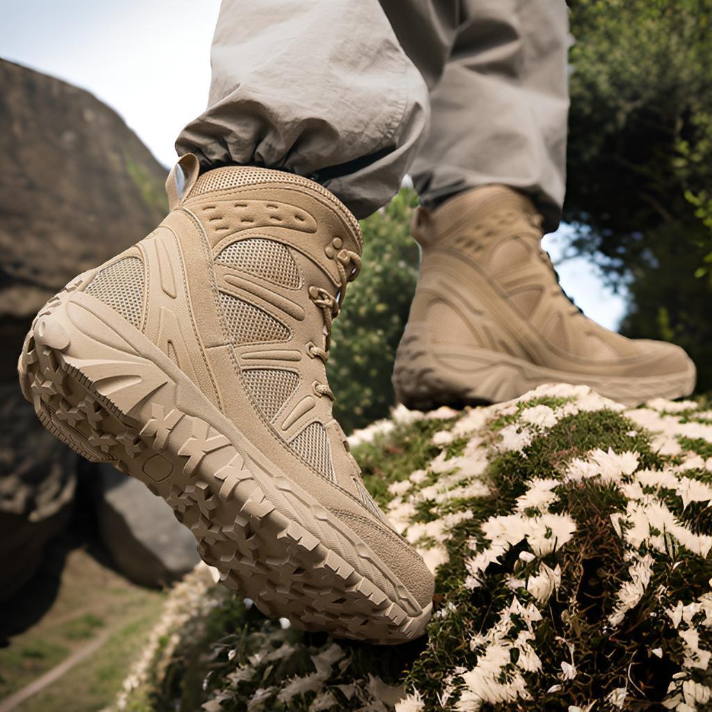 Herren Hochleistungs‑Wüstentrekking‑Boots mit atmungsaktivem Ripstop‑Mesh und stoßdämpfender Profilsohle Drune