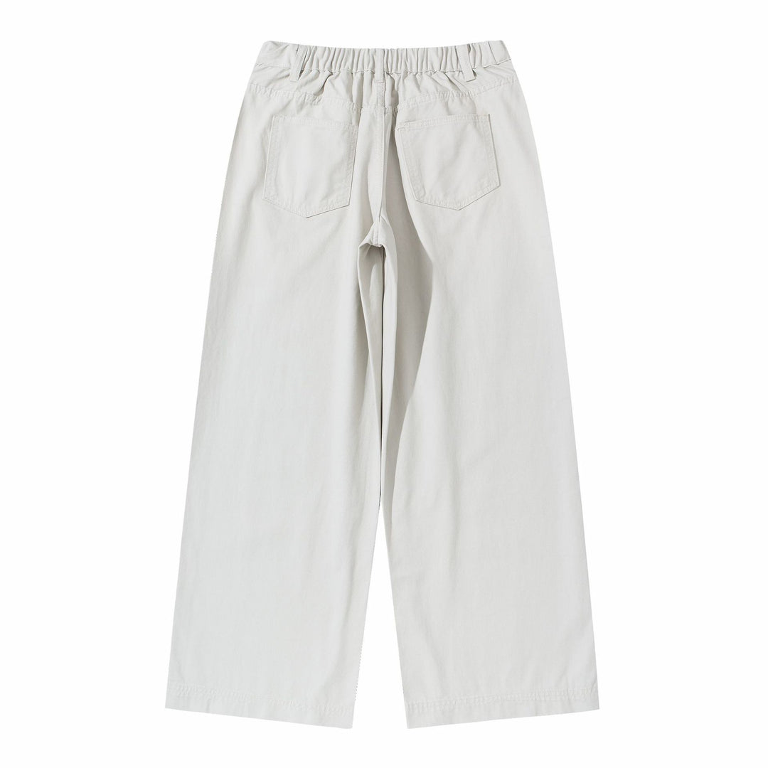 Damen High‑Waist Culotte‑Hose aus Baumwoll‑Twill mit durchgehender Mittelnaht Drune