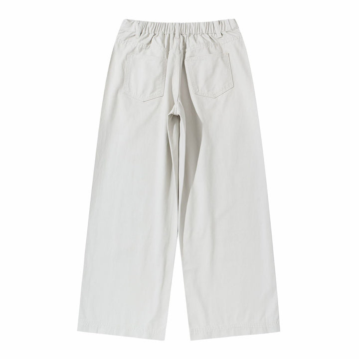 Damen High‑Waist Culotte‑Hose aus Baumwoll‑Twill mit durchgehender Mittelnaht Drune