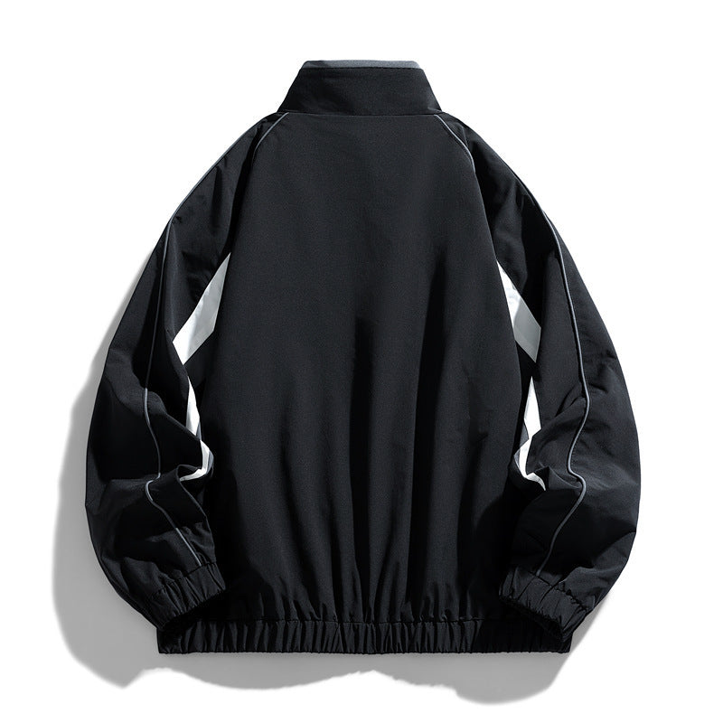 Herren Leichte Sportjacke mit Stehkragen Drune