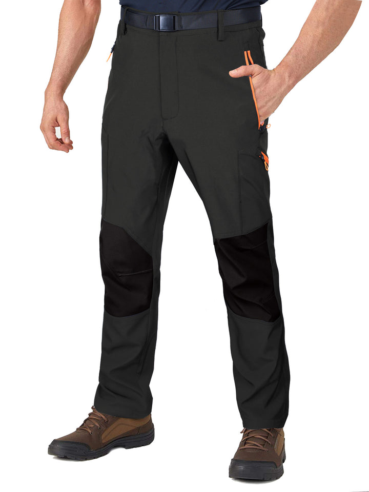 Men's  reinforced articulated hiking work trousers with zip utility pockets and abrasion-resistant knee panels Drune