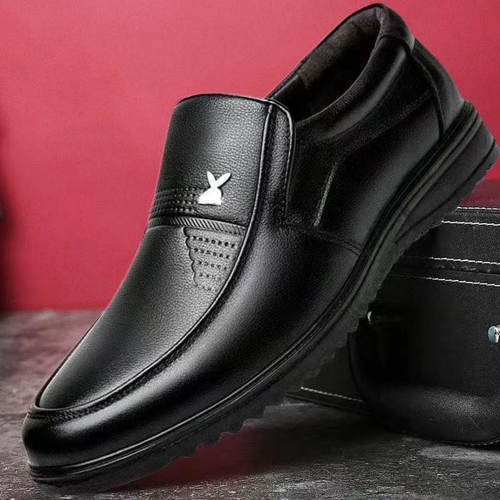 Herren Eleganter Lederoptik-Slipper mit rutschfester Profilsohle Drune