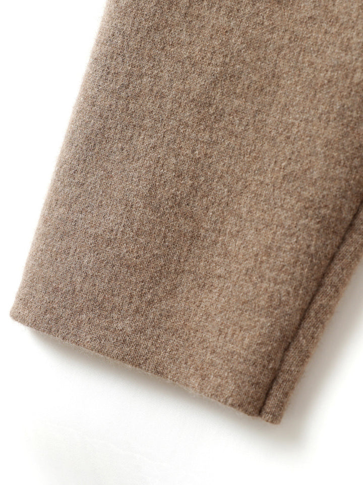 Damen Hochtaillierte Strickhose mit kaschmirähnlicher Haptik und schmal zulaufendem Bein Drune