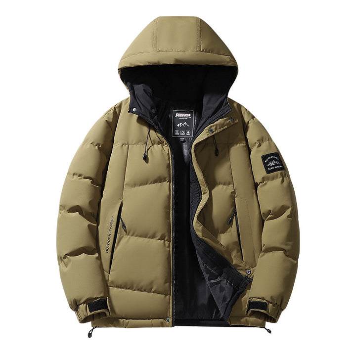 Herren Kapuzen-Steppjacke mit Thermofutter und verstellbarem Saum Drune